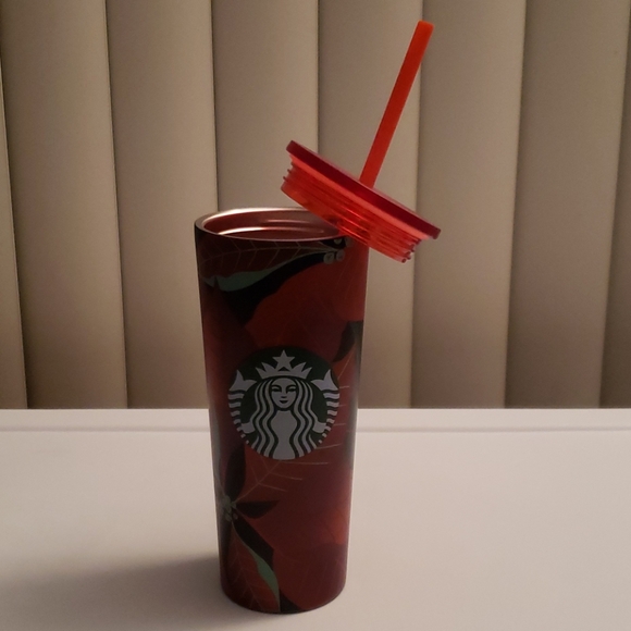 Starbucks Holiday 2020 Poinsettia Red Tumbler Cup - Picture 5 of 7